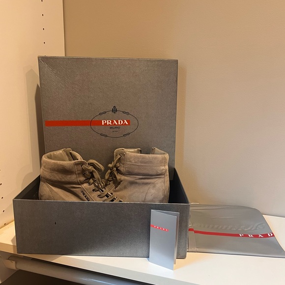 Parada grey suede lace up ankle boot size 40 (US 10) - Picture 9 of 9